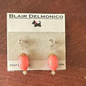 Coral Drop Earrings